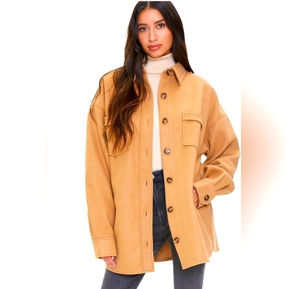 NWT Forever 21 Drop Shoulder Button Front Jacket